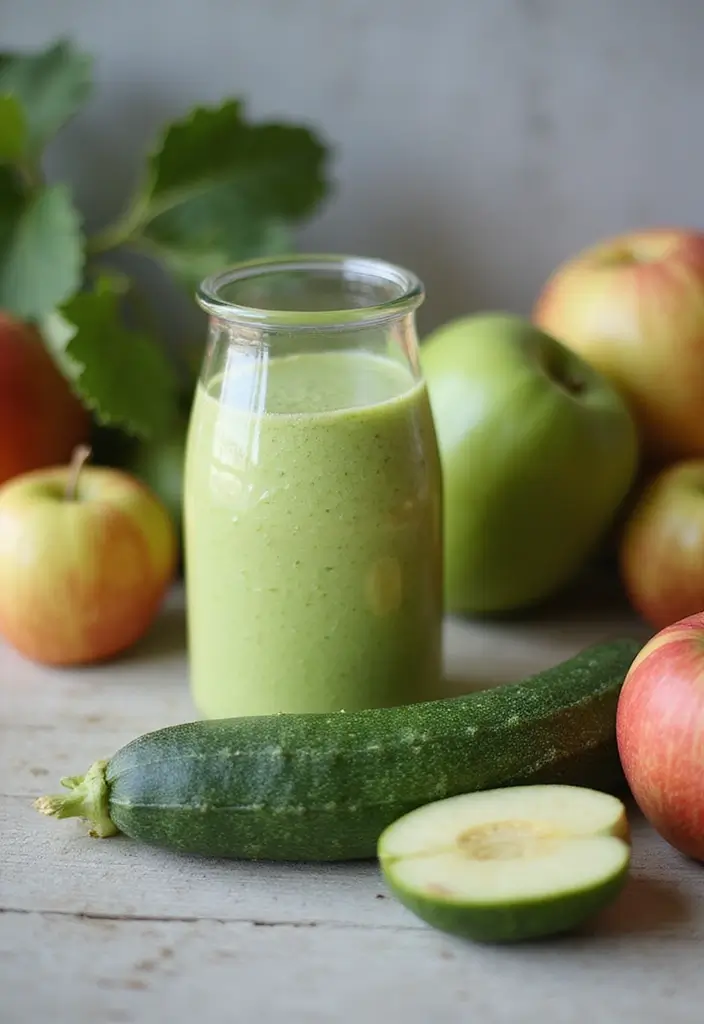 25 Apple Juice Smoothie Recipes Kid Friendly and Healthy 23. Apple Zucchini Smoothie