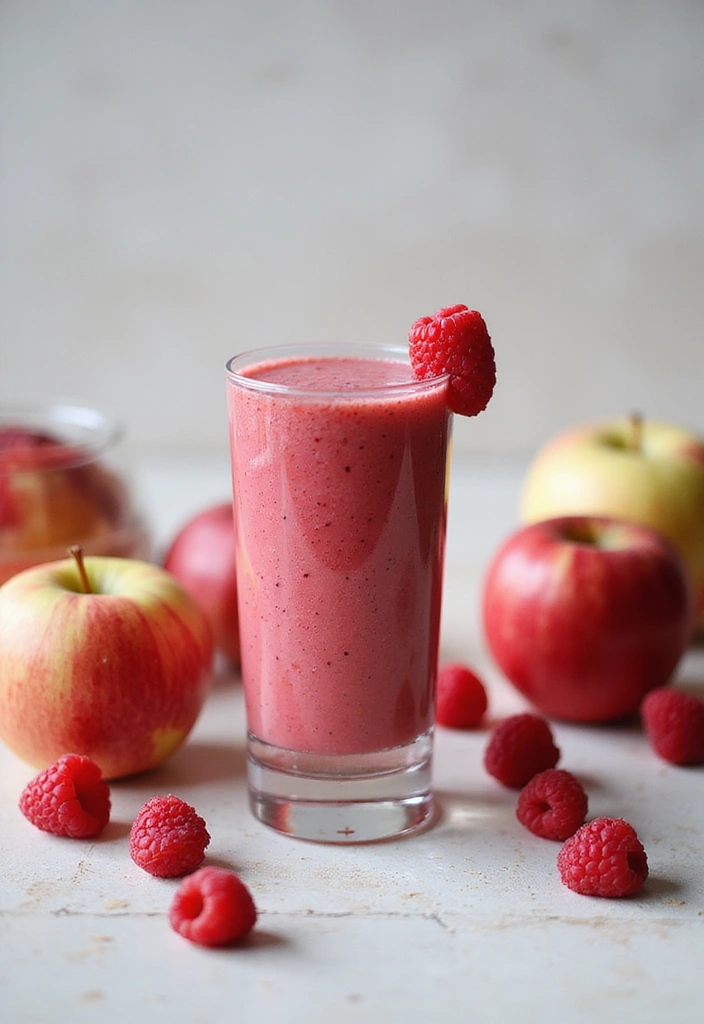 25 Apple Juice Smoothie Recipes Kid Friendly and Healthy 24. Apple Raspberry Smoothie