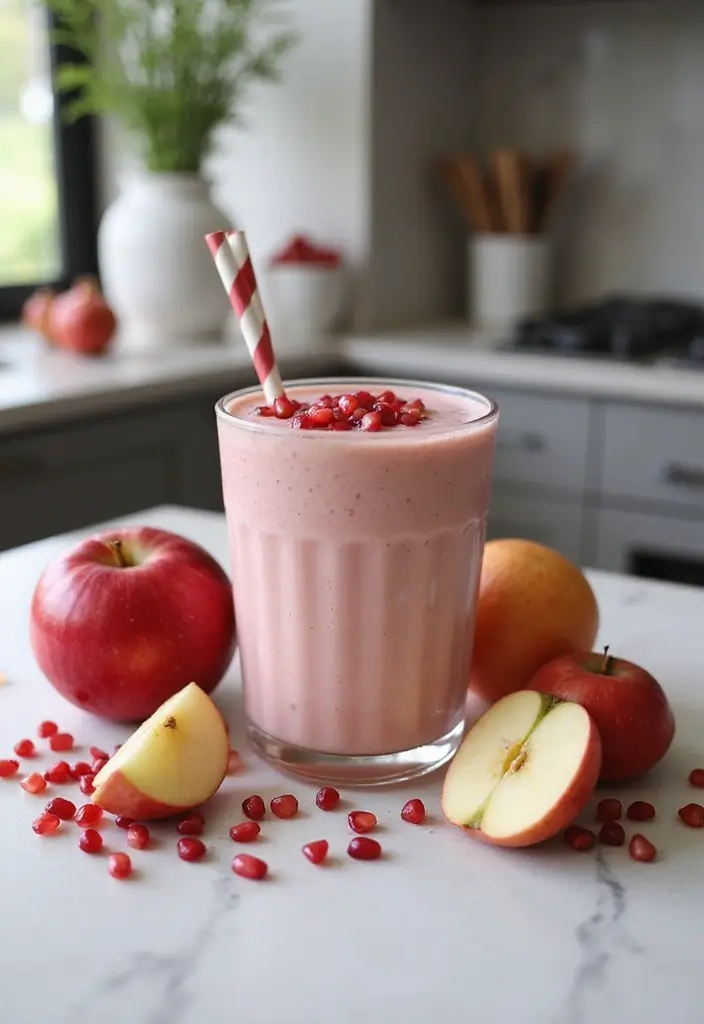 25 Apple Juice Smoothie Recipes Kid Friendly and Healthy 25. Apple Pomegranate Smoothie