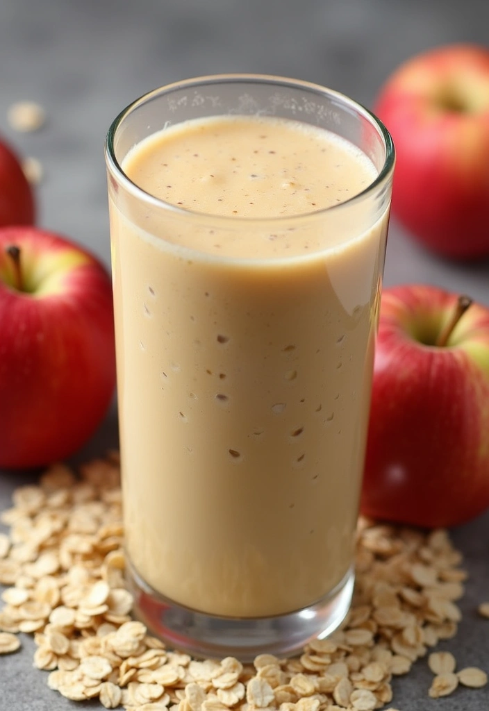 25 Apple Juice Smoothie Recipes Kid Friendly and Healthy 6. Apple Oatmeal Breakfast Smoothie