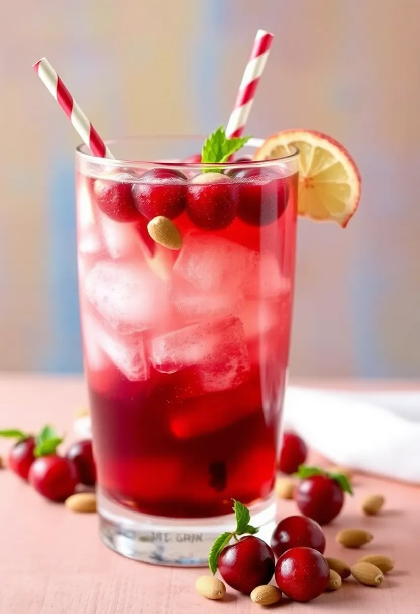 25 Cocktail Recipes with Cranberry Juice Refreshing and Easy 18. Cranberry Almond Spritzer