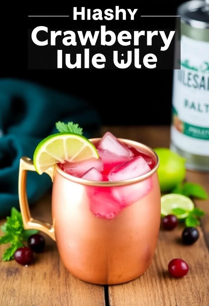 25 Cocktail Recipes with Cranberry Juice Refreshing and Easy 6. Cranberry Mule
