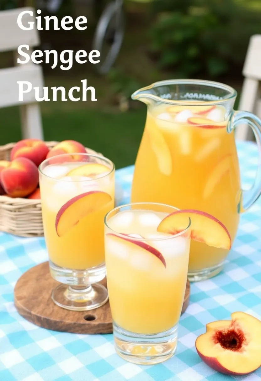 25 Delicious Juice Punch Recipes for Family Fun 17. Ginger Peach Punch