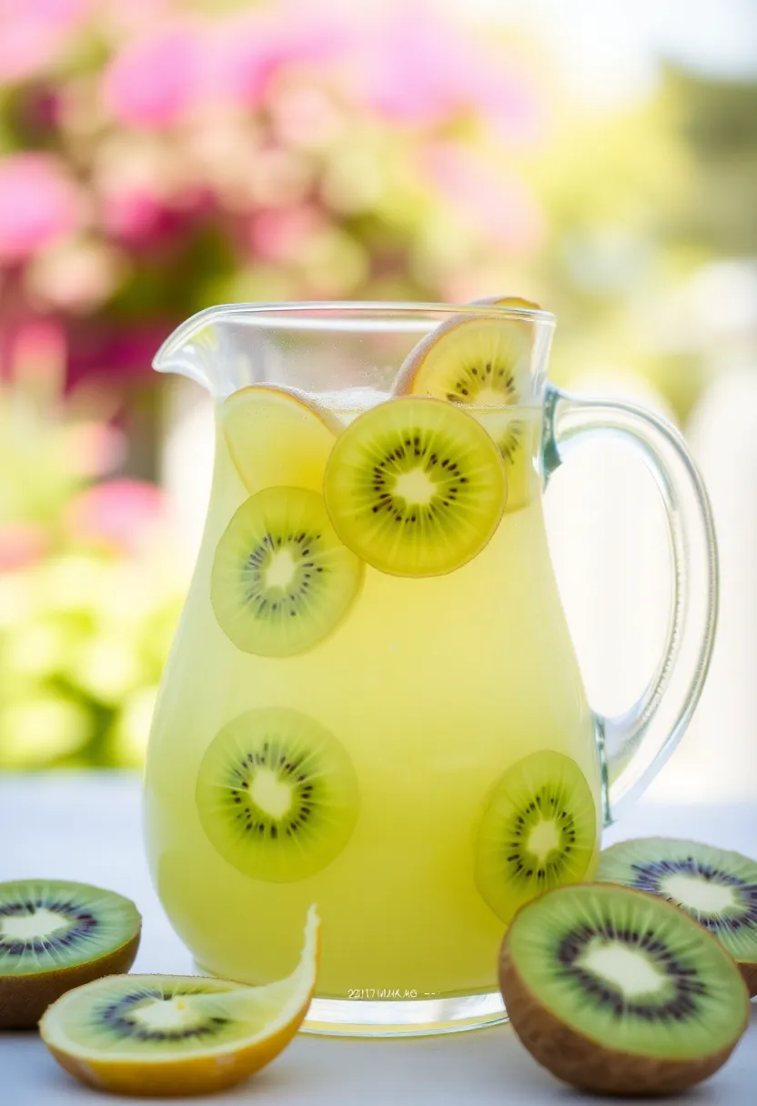 25 Delicious Juice Punch Recipes for Family Fun 23. Kiwi Lemonade Punch