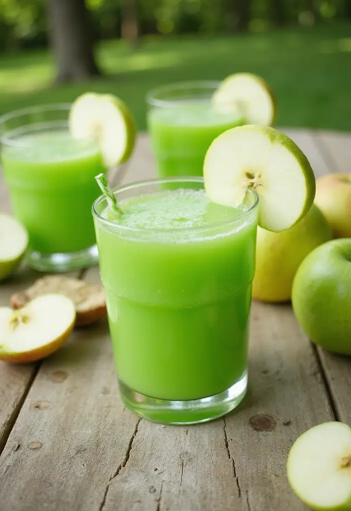 25 Delicious Juice Punch Recipes for Family Fun 6. Green Apple Fizz Punch