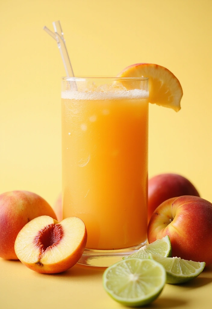 25 Easy Juice Recipes for Beginners to Start Today - 23. Peach Juice