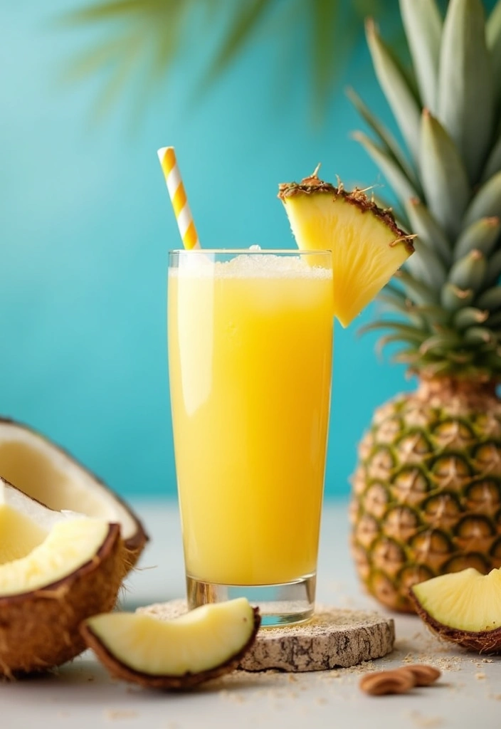 25 Easy Juice Recipes for Beginners to Start Today - 6. Pineapple Coconut Juice