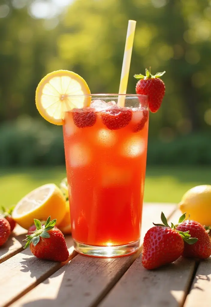 25 Easy Juice Recipes for Beginners to Start Today - 7. Strawberry Lemonade Juice
