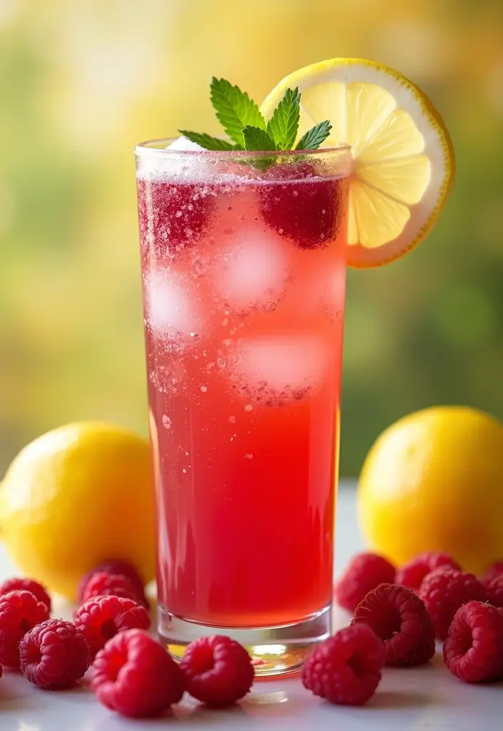 25 Healthy Juice Recipes Immune System Approved - 22. Raspberry Lemon Detox Juice