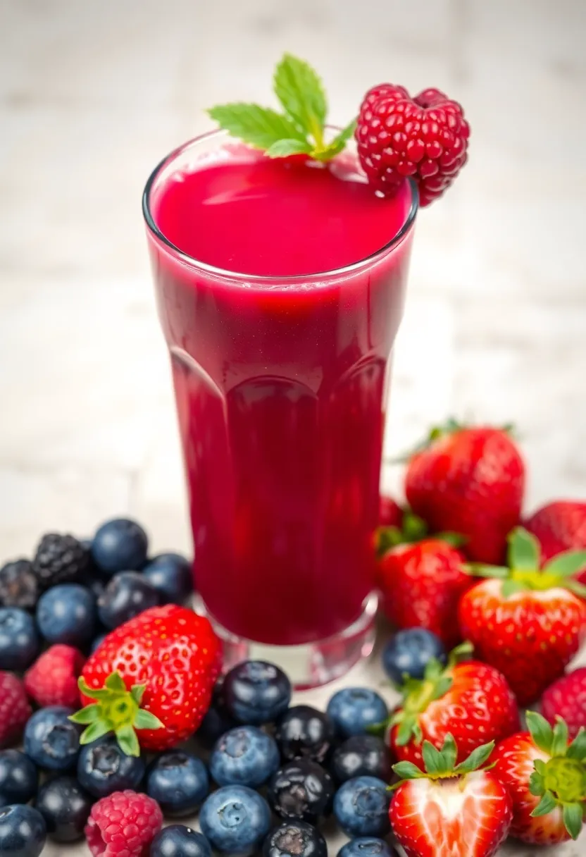 25 Healthy Juice Recipes Immune System Approved - 5. Berry Immunity Delight