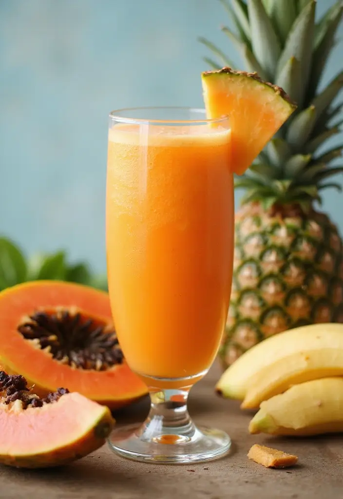 25 High Blood Pressure Juice Recipes That Help Naturally 15. Papaya Pineapple Juice
