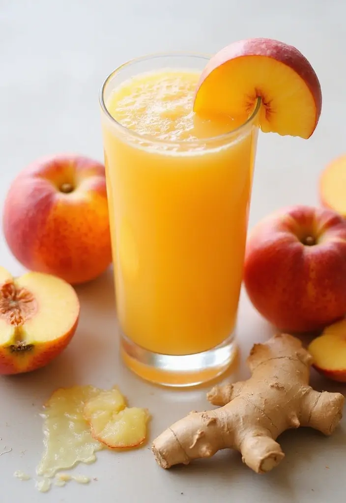 25 High Blood Pressure Juice Recipes That Help Naturally 19. Nectarine Ginger Juice