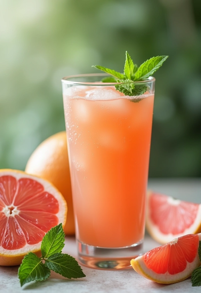 25 High Blood Pressure Juice Recipes That Help Naturally 21. Grapefruit Mint Juice