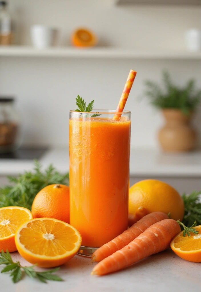 25 High Blood Pressure Juice Recipes That Help Naturally 4. Carrot Citrus Burst Juice