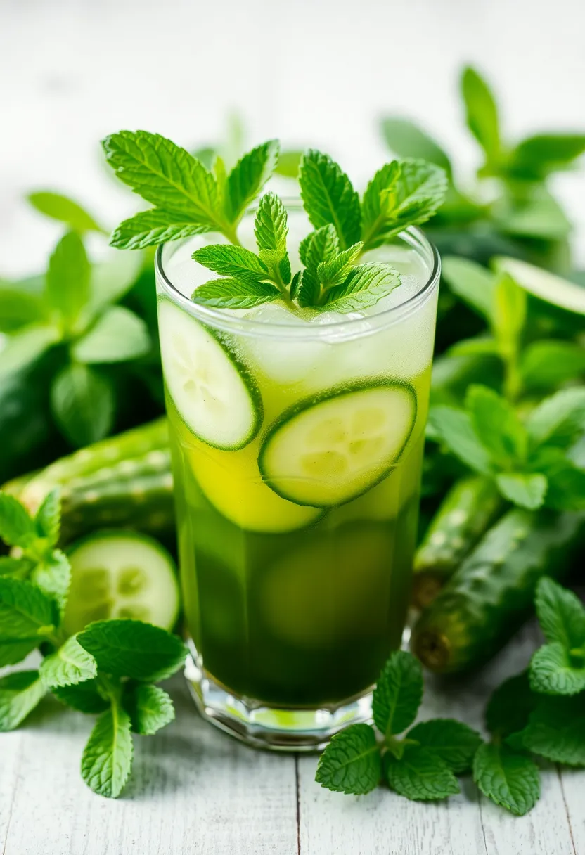 25 Hormone Balance Juice Recipes for Wellness - 11. Cucumber Mint Cooler