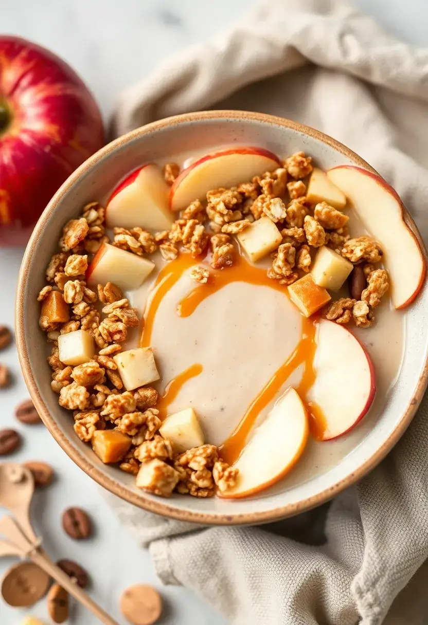 25 Juice Plus Complete Recipes to Boost Nutrition 18 25 Juice Plus Complete Recipes to Boost Nutrition - 18. Caramel Apple Smoothie Bowl