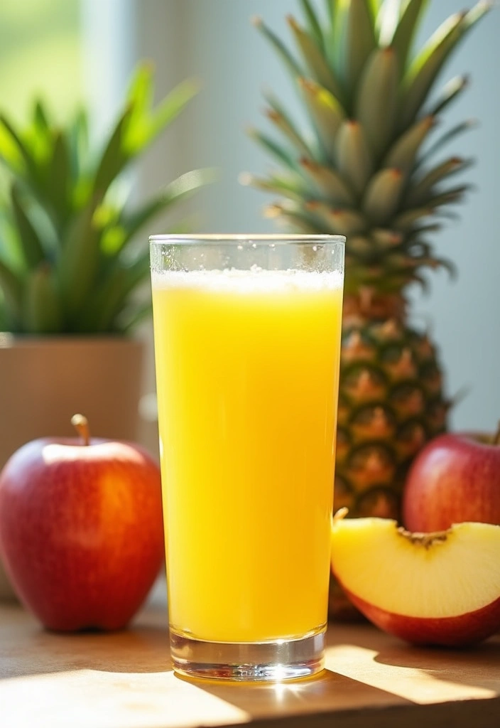 25 Juice Recipes with Apples Crisp and Delicious 9 25 Juice Recipes with Apples Crisp and Delicious - 9. Pineapple Apple Juice