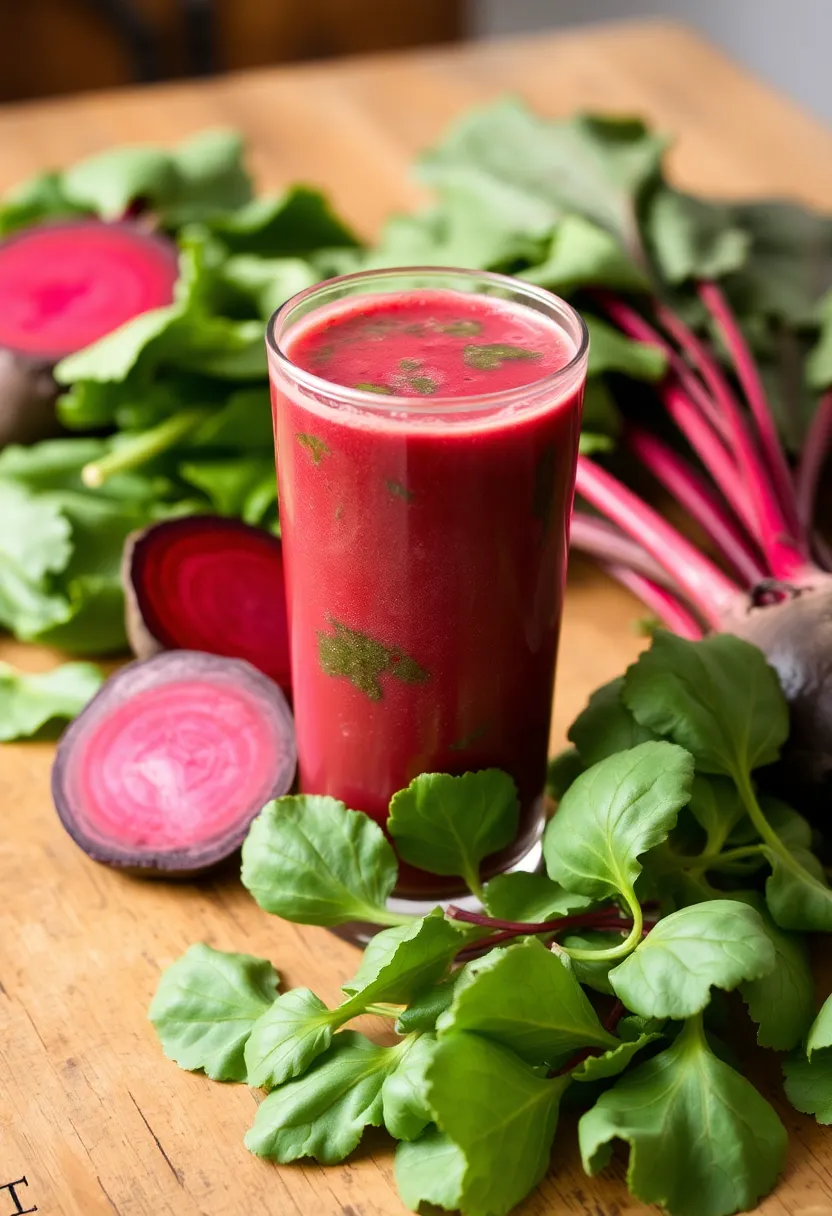 25 Juice Recipes with Beets: Colorful and Healthy - 10. Beet and Spinach Super Juice