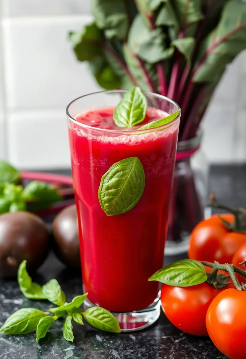 25 Juice Recipes with Beets: Colorful and Healthy - 11. Beet and Tomato Juice