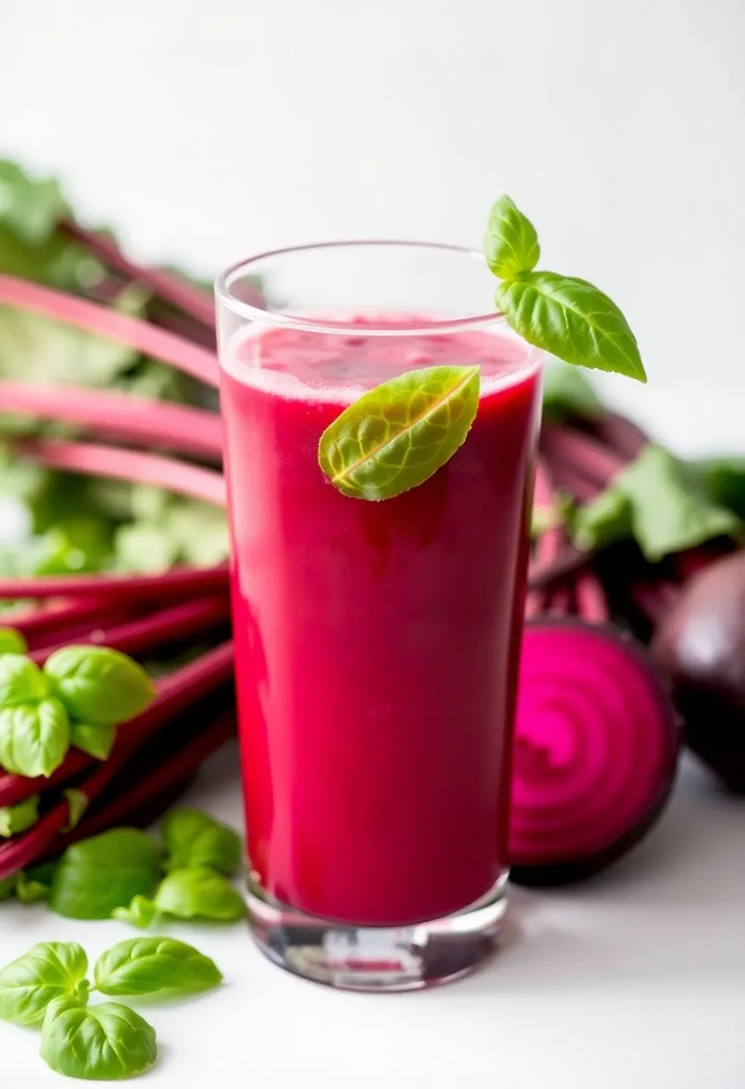25 Juice Recipes with Beets: Colorful and Healthy - 13. Beet and Basil Elixir