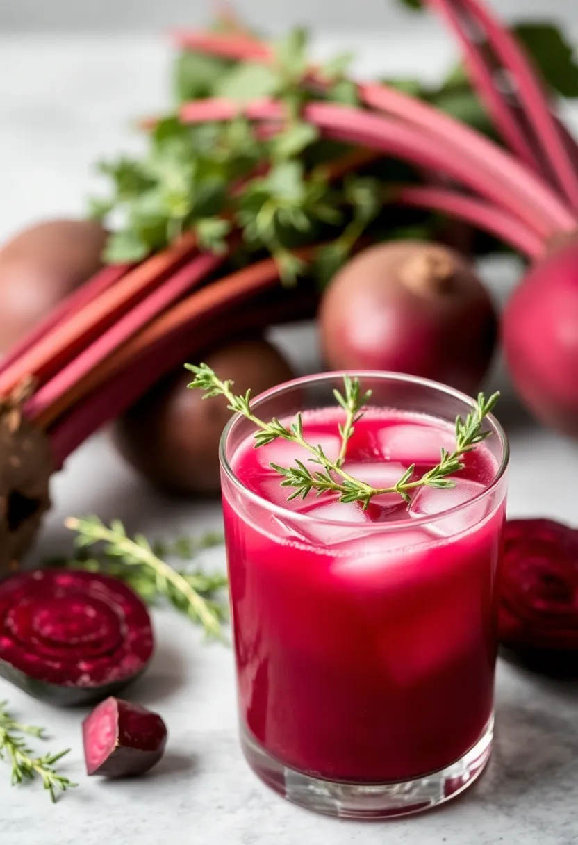 25 Juice Recipes with Beets: Colorful and Healthy - 16. Beet and Thyme Infusion