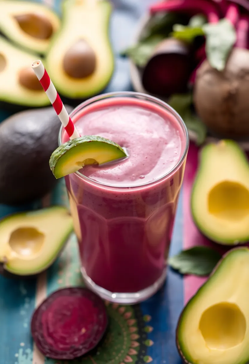 25 Juice Recipes with Beets: Colorful and Healthy - 17. Beet and Avocado Smoothie