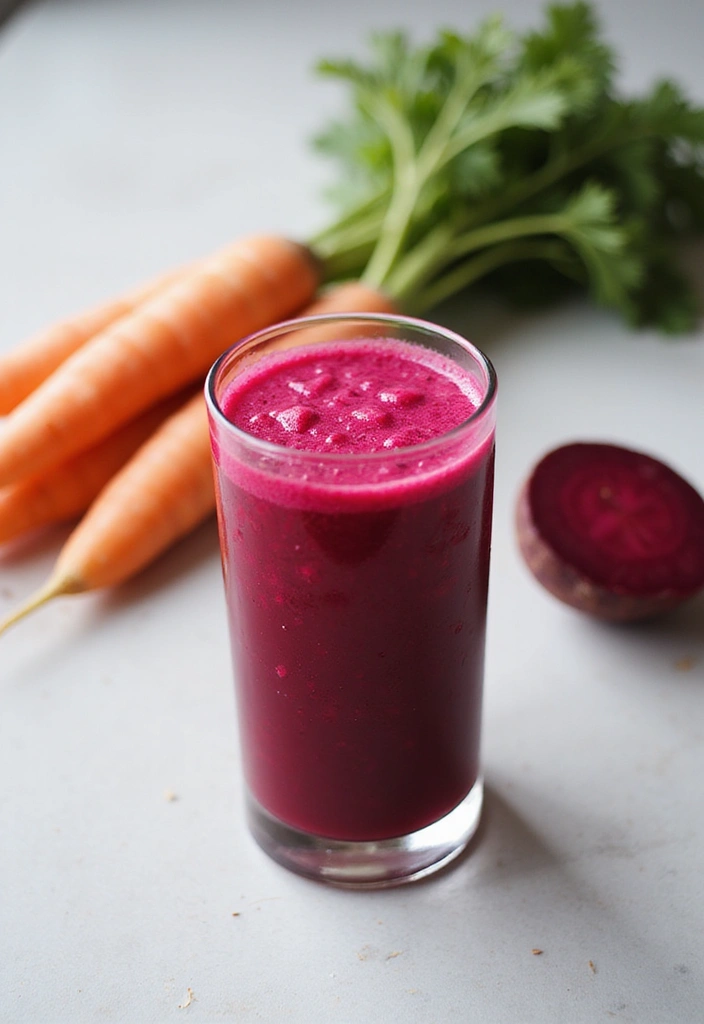 25 Juice Recipes with Beets: Colorful and Healthy - 2. Beet and Carrot Delight