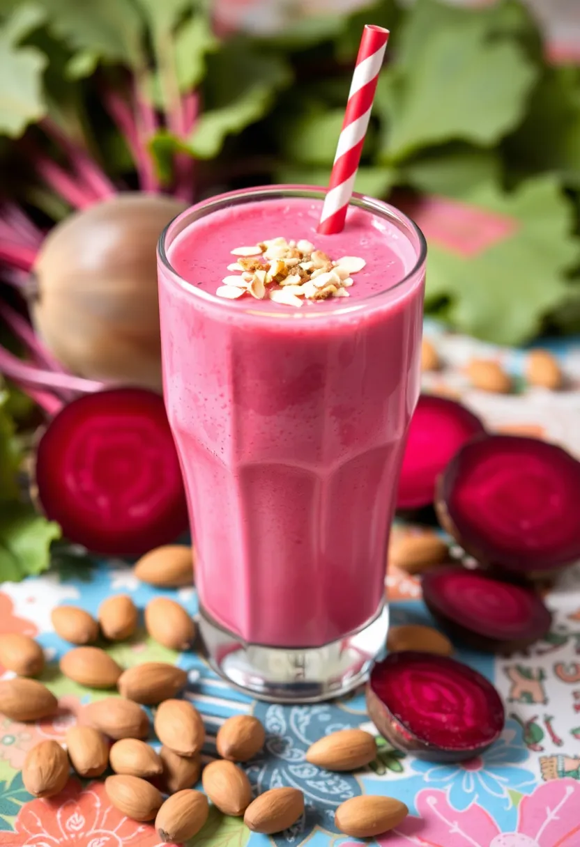 25 Juice Recipes with Beets: Colorful and Healthy - 20. Beet and Almond Milk Shake