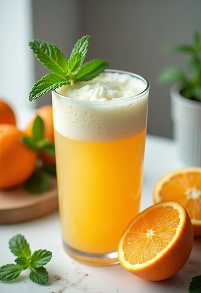 25 Protein Shake Recipes with Orange Juice for High Energy 17 25 Protein Shake Recipes with Orange Juice for High Energy - 17. Mint Orange Protein Shake