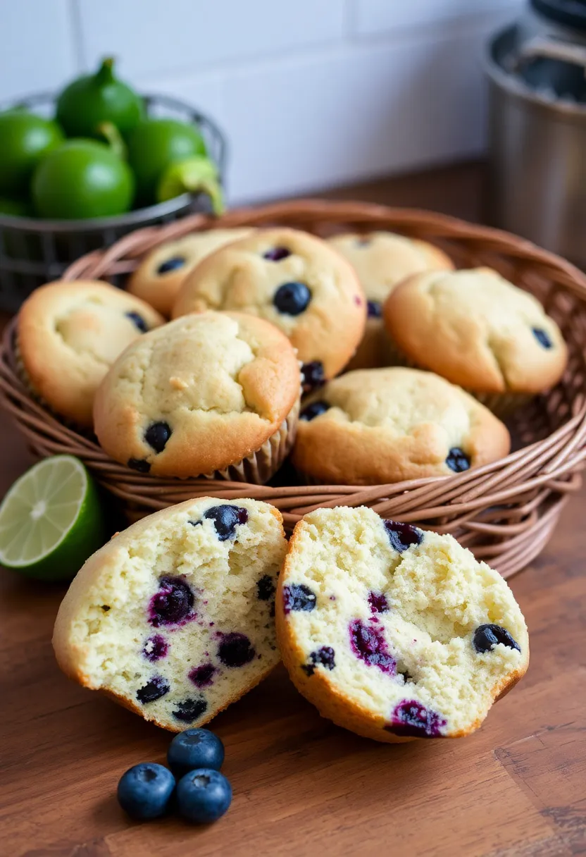 25 Recipes with Lime Juice Zesty and Refreshing 12. Lime and Blueberry Muffins