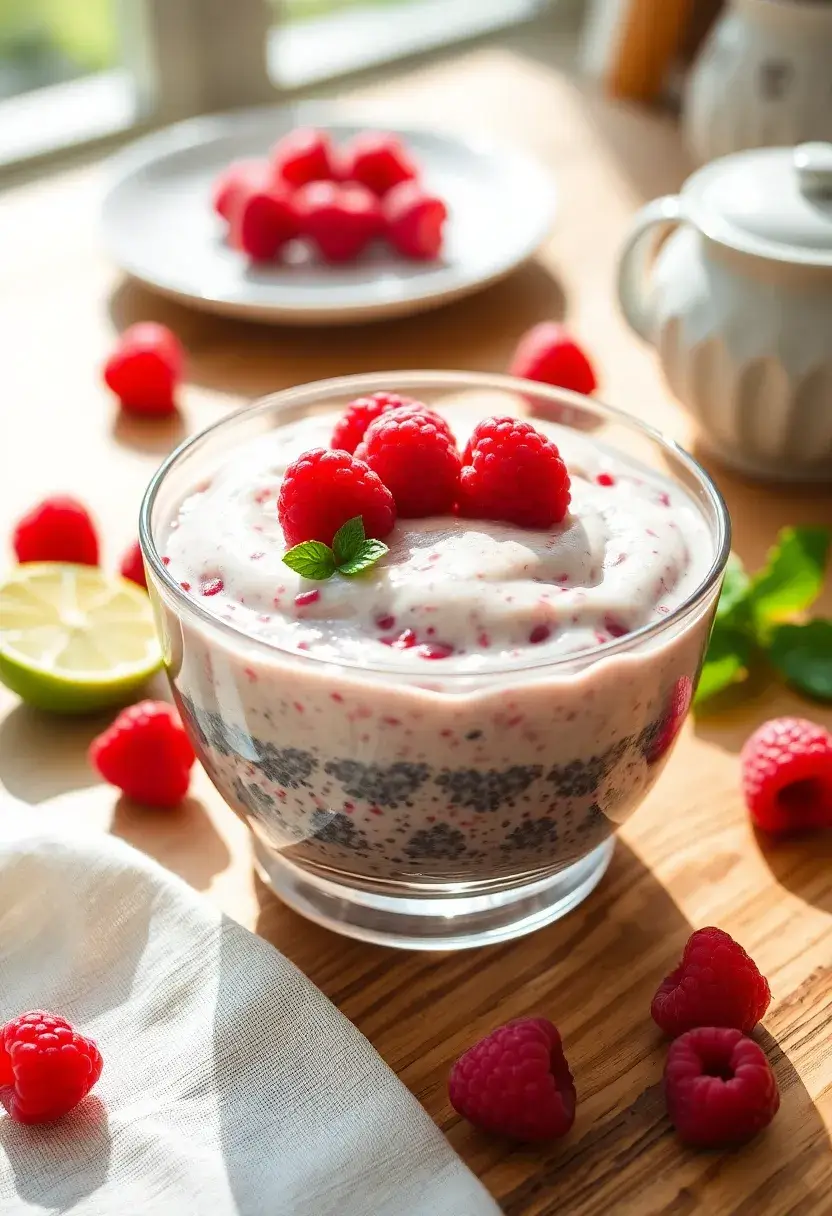 25 Recipes with Lime Juice Zesty and Refreshing 20. Lime and Raspberry Chia Pudding