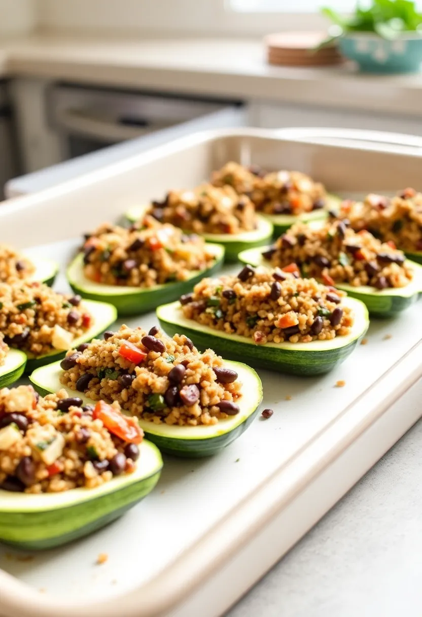 25 Recipes with V8 Juice: Savory and Healthy - 19. V8 Stuffed Zucchini Boats