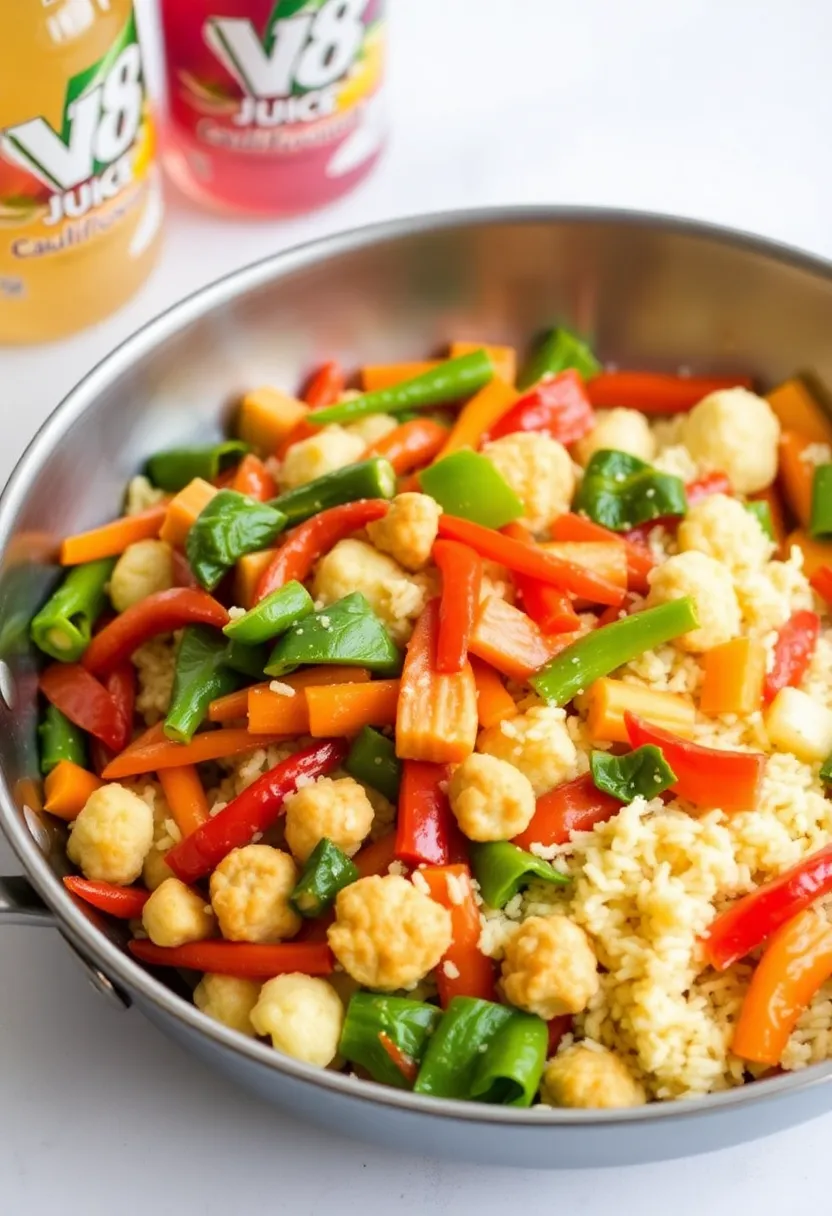 25 Recipes with V8 Juice: Savory and Healthy - 21. V8 Cauliflower Rice Stir-Fry