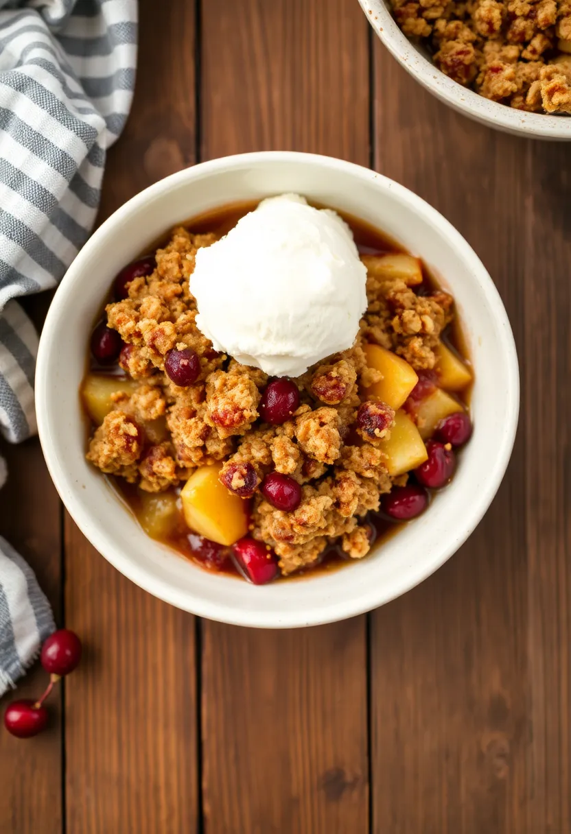 25 Refreshing Recipes with Cranberry Juice 11. Cranberry Apple Crisp