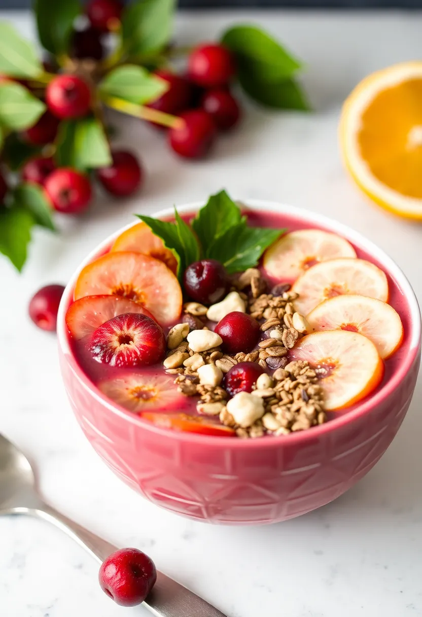 25 Refreshing Recipes with Cranberry Juice 21. Cranberry Citrus Smoothie Bowl