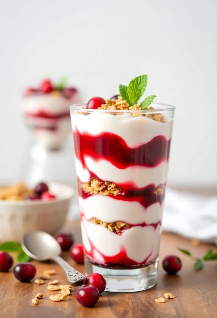 25 Refreshing Recipes with Cranberry Juice 23. Cranberry Yogurt Parfait
