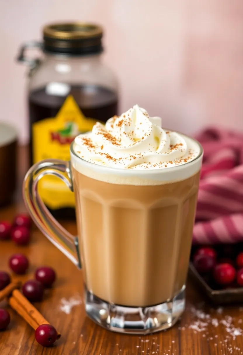 25 Rum and Cranberry Juice Drink Recipes to Try Tonight - 15. Cranberry Chai Rum Latte
