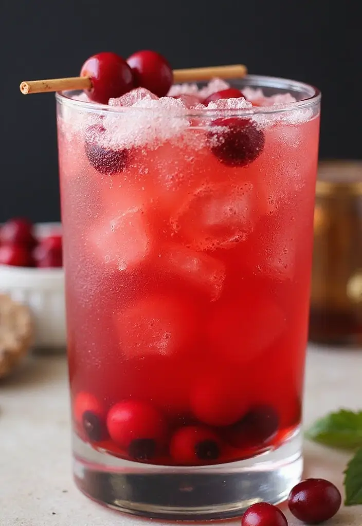 25 Rum and Cranberry Juice Drink Recipes to Try Tonight - 3. Spiced Rum and Cranberry Fizz