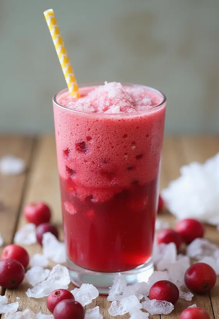 25 Rum and Cranberry Juice Drink Recipes to Try Tonight - 8. Cranberry Rum Slushie