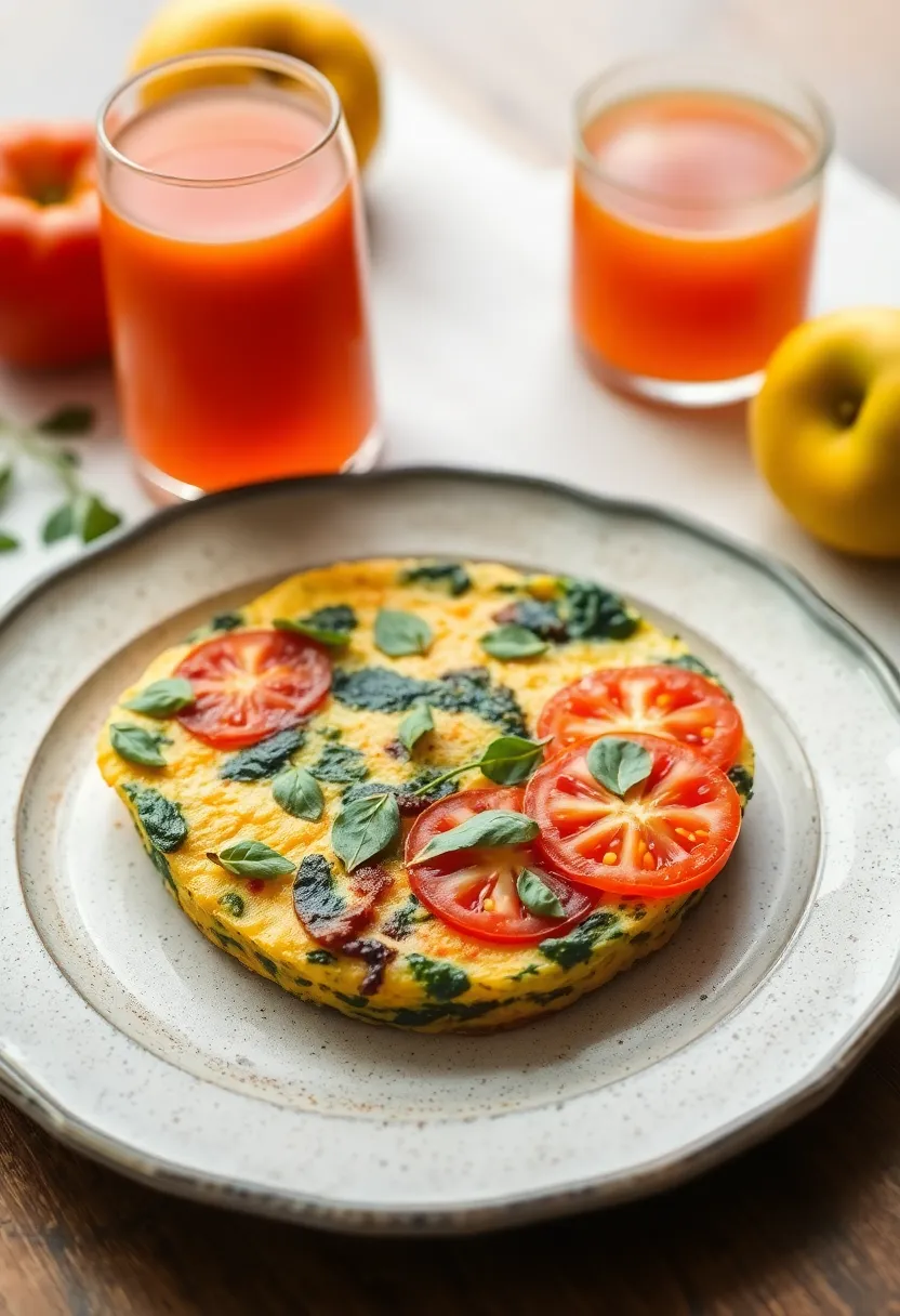 25 Savory and Unique Recipes with Tomato Juice 24 25 Savory and Unique Recipes with Tomato Juice - 24. Tomato Juice and Spinach Frittata