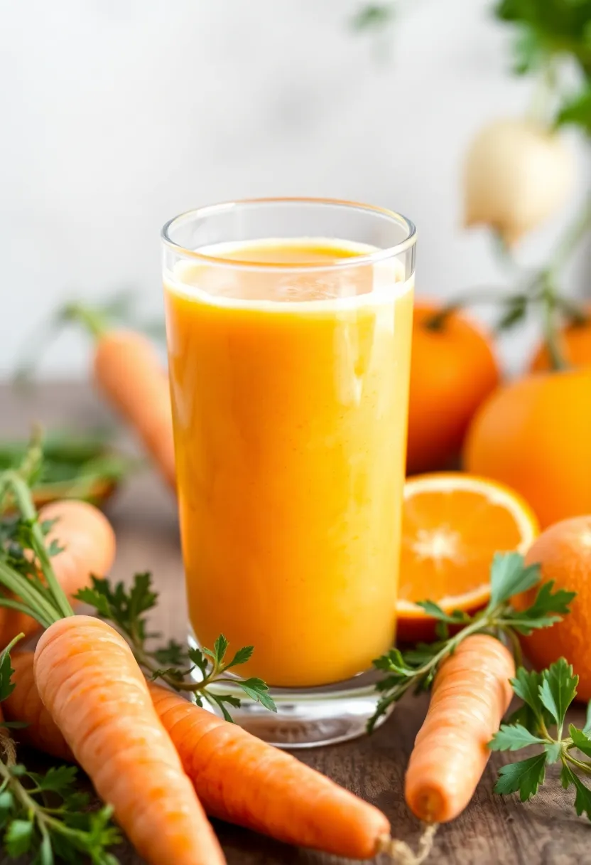 25 Smoothie Recipes with Orange Juice You’ll Love 21 25 Smoothie Recipes with Orange Juice You’ll Love - 21. Orange Carrot Smoothie