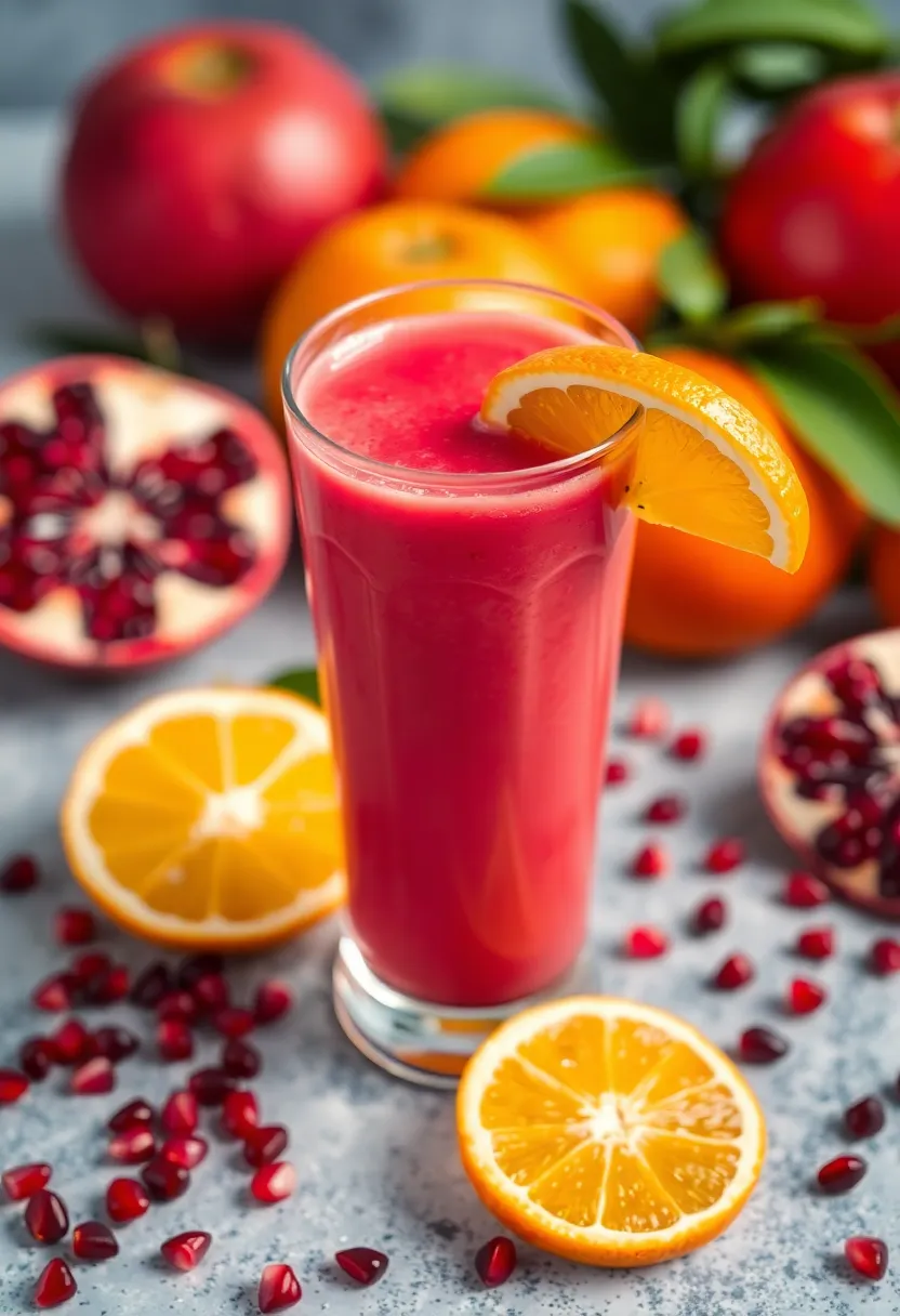 25 Smoothie Recipes with Orange Juice You’ll Love 23 25 Smoothie Recipes with Orange Juice You’ll Love - 23. Orange Pomegranate Smoothie