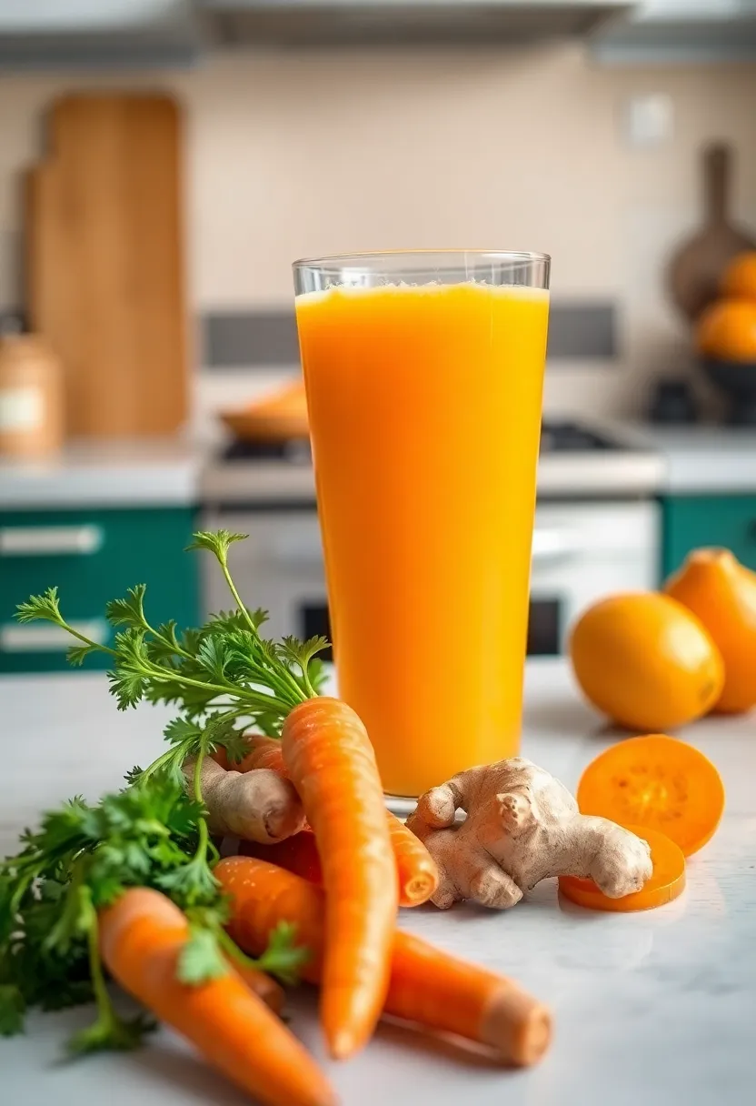 26 Hair Growth Juice Recipes Backed by Nutrition 16. Ginger Carrot Juice
