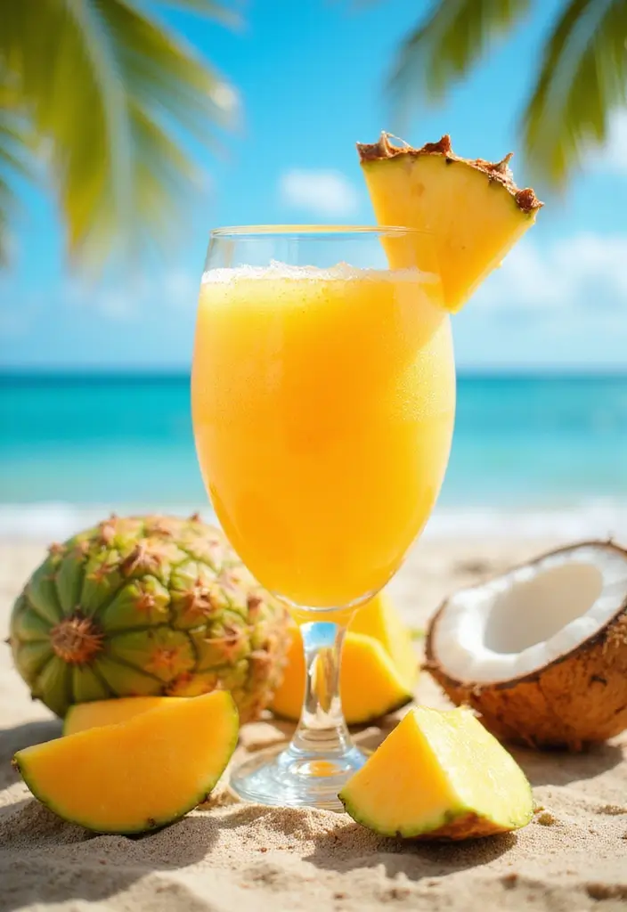 26 Hair Growth Juice Recipes Backed by Nutrition 4. Tropical Hair Boost Juice