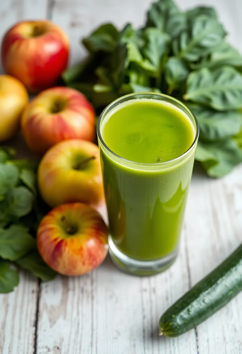 26 Juice Master Recipes Jason Vale Inspired 6. Apple Spinach Power Juice
