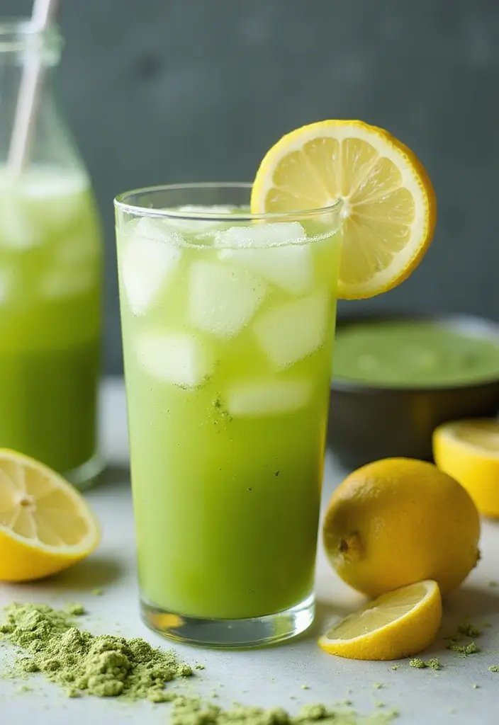 26 Liver Detox Juice Recipes Naturally Cleansing 25. Energizing Matcha Lemonade