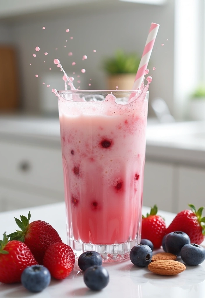 27 Juice Recipes for Colds and Immune System That Really Work 16 27 Juice Recipes for Colds and Immune System That Really Work - 16. Almond Berry Burst