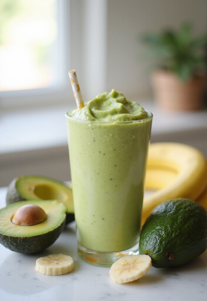 27 Juice Recipes for Colds and Immune System That Really Work 18 27 Juice Recipes for Colds and Immune System That Really Work - 18. Avocado Banana Smoothie