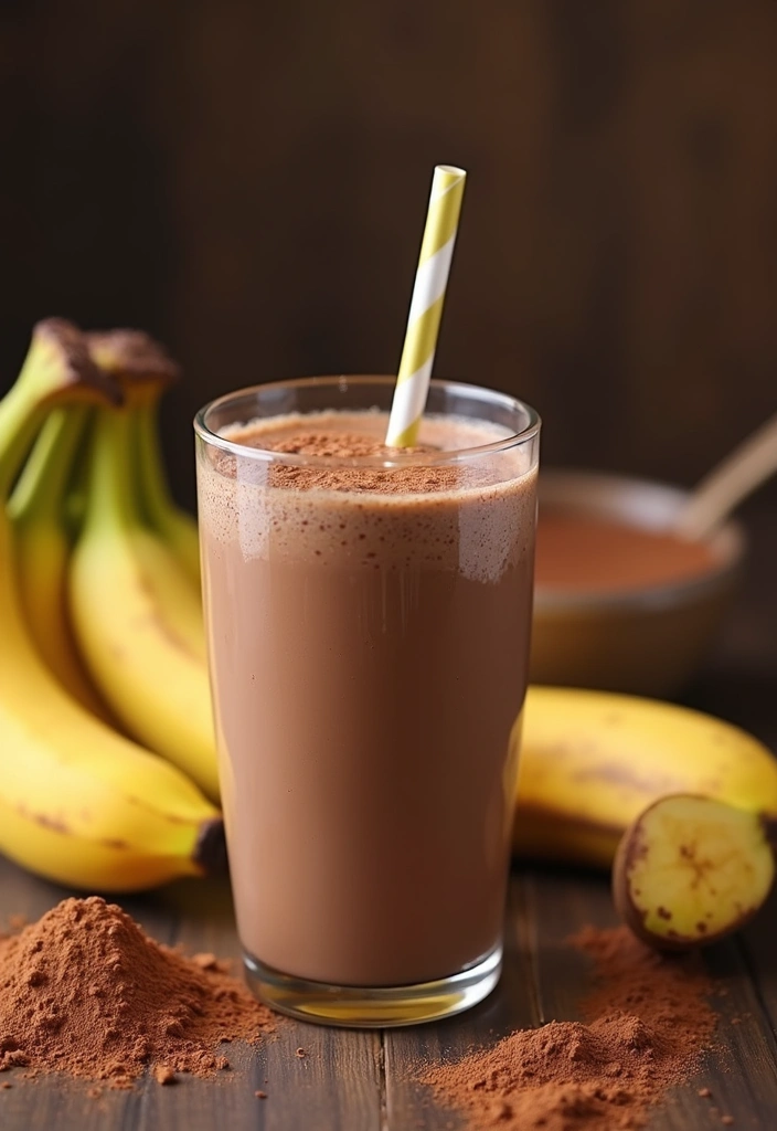 27 Juice Recipes for Colds and Immune System That Really Work 21 27 Juice Recipes for Colds and Immune System That Really Work - 21. Chocolate Banana Shake