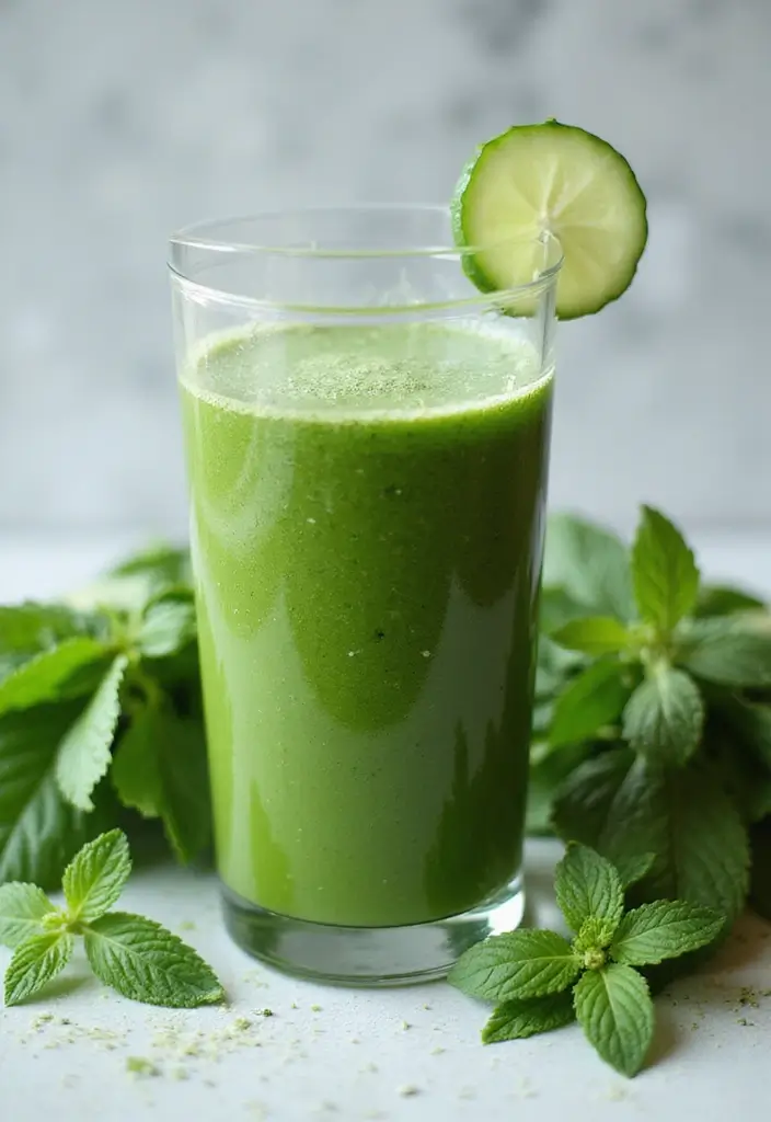 27 Juice Recipes for Colds and Immune System That Really Work 9 27 Juice Recipes for Colds and Immune System That Really Work - 9. Peppermint Greens